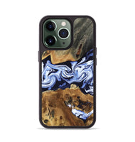 iPhone 13 Pro Wood Phone Case - Melba (Blue, 808916)