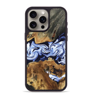 iPhone 15 Pro Max Wood Phone Case - Melba (Blue, 808916)