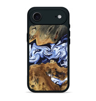 iPhone 17 Air Wood Phone Case - Melba (Blue, 808916)