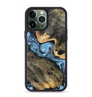 iPhone 13 Pro Max Wood Phone Case - Neil (Blue, 808917)