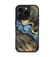 iPhone 16 Pro Wood Phone Case - Neil (Blue, 808917)
