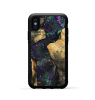 iPhone Xs Wood Phone Case - Bear (Cosmos, 808989)