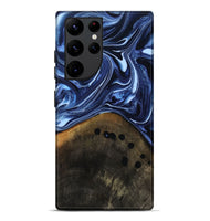 Galaxy S22 Ultra Wood Live Edge Phone Case - Loraine (Blue, 808991)