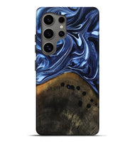 Galaxy S25 Ultra Wood Live Edge Phone Case - Loraine (Blue, 808991)