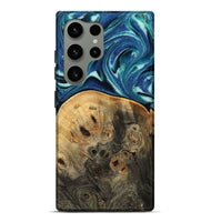 Galaxy S24 Ultra Wood Live Edge Phone Case - Rowen (Blue, 809003)