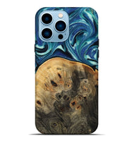 iPhone 14 Pro Max Wood Live Edge Phone Case - Rowen (Blue, 809003)