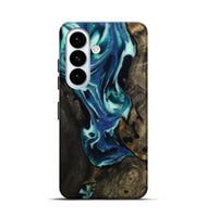 Galaxy S26 Wood Live Edge Phone Case - Rosetta (Blue, 809009)