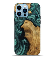 iPhone 14 Pro Max Wood Live Edge Phone Case - Leesa (Green, 809022)