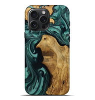 iPhone 16 Pro Max Wood Live Edge Phone Case - Leesa (Green, 809022)