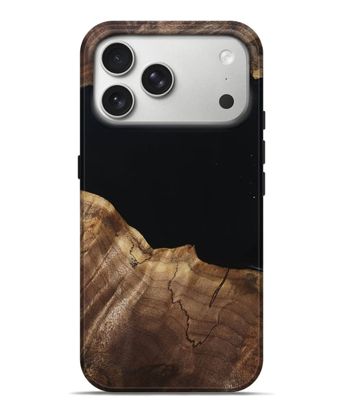 iPhone 17 Pro Max Wood Live Edge Phone Case - Lige (Wood Burl, 809025)