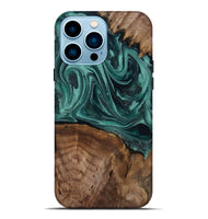 iPhone 14 Pro Max Wood Live Edge Phone Case - Jaquan (Green, 809029)