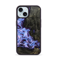 iPhone 15 Wood Phone Case - Ben (Purple, 809045)