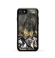 iPhone SE Wood Phone Case - Kesha (Black & White, 809055)