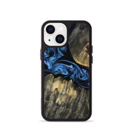 iPhone 13 mini Wood Phone Case - Theron (Blue, 809092)