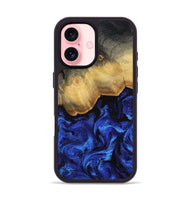 iPhone 16 Wood Phone Case - Alyce (Blue, 809093)