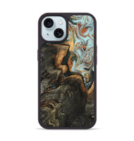 iPhone 15 Wood Phone Case - Jair (Green, 809126)