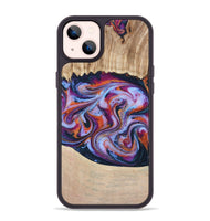 iPhone 14 Plus Wood Phone Case - Wesson (Blue, 809150)