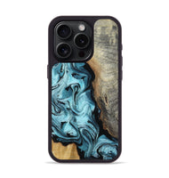 iPhone 15 Pro Wood Phone Case - Madilyn (Blue, 809154)