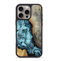 iPhone 16 Pro Max Wood Phone Case - Madilyn (Blue, 809154)