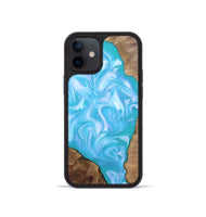iPhone 12 mini Wood Phone Case - Baylee (Blue, 809155)