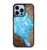 iPhone 14 Pro Max Wood Phone Case - Baylee (Blue, 809155)