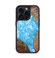 iPhone 15 Pro Wood Phone Case - Baylee (Blue, 809155)