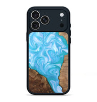 iPhone 17 Pro Max Wood Phone Case - Baylee (Blue, 809155)