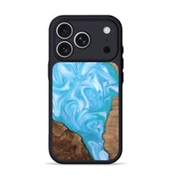 iPhone 17 Pro Wood Phone Case - Baylee (Blue, 809155)