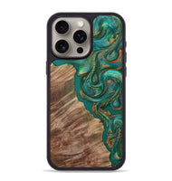 iPhone 15 Pro Max Wood Phone Case - Katie (Green, 809159)
