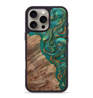 iPhone 16 Pro Max Wood Phone Case - Katie (Green, 809159)