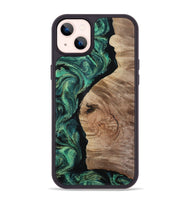 iPhone 14 Plus Wood Phone Case - Aracely (Green, 809161)