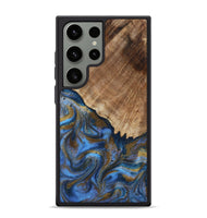 Galaxy S24 Ultra Wood Phone Case - Tiana (Teal & Gold, 809217)