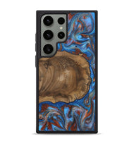 Galaxy S24 Ultra Wood Phone Case - Andre (Teal & Gold, 809218)