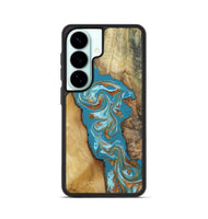 Galaxy S26 Wood Phone Case - Bruno (Teal & Gold, 809219)