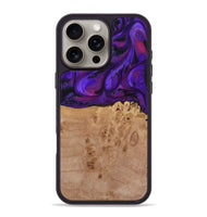 iPhone 16 Pro Max Wood Phone Case - Garnett (Purple, 809220)