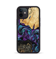 iPhone 12 Wood Phone Case - Elinor (Purple, 809221)