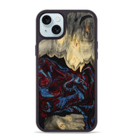 iPhone 15 Plus Wood Phone Case - Adonis (Red, 809223)