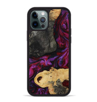 iPhone 12 Pro Max Wood Phone Case - Aleena (Red, 809224)