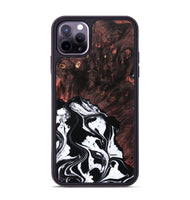 iPhone 11 Pro Max Wood Phone Case - Marisol (Black & White, 809225)