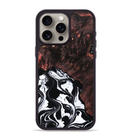 iPhone 15 Pro Max Wood Phone Case - Marisol (Black & White, 809225)