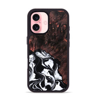 iPhone 16 Wood Phone Case - Marisol (Black & White, 809225)