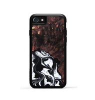 iPhone SE Wood Phone Case - Marisol (Black & White, 809225)