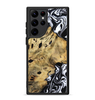 Galaxy S22 Ultra Wood Phone Case - Kacey (Black & White, 809227)
