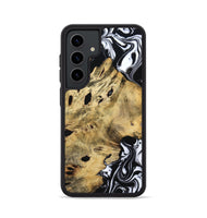 Galaxy S24 Wood Phone Case - Kacey (Black & White, 809227)