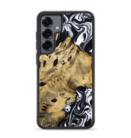 Galaxy S25 Plus Wood Phone Case - Kacey (Black & White, 809227)