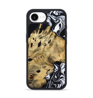 iPhone 16e Wood Phone Case - Kacey (Black & White, 809227)