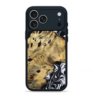 iPhone 17 Pro Max Wood Phone Case - Kacey (Black & White, 809227)