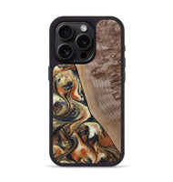 iPhone 15 Pro Wood Phone Case - Lyla (Black & White, 809228)