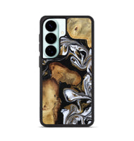 Galaxy S26 Wood Phone Case - Maisie (Black & White, 809230)