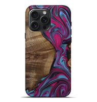 iPhone 16 Pro Max Wood Live Edge Phone Case - Corbin (Red, 809249)